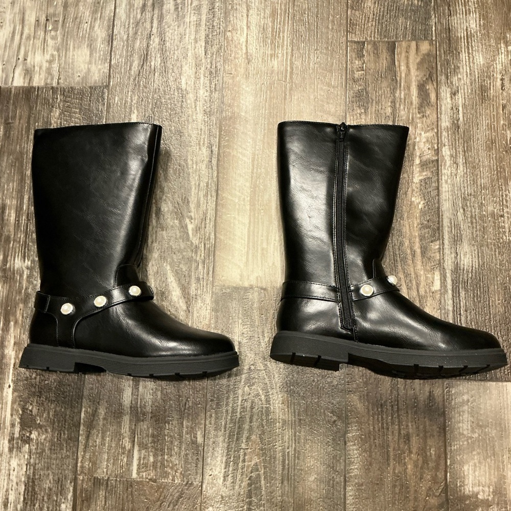 Sonoma Girl’s Black Pearl-Accent Boot for Size 4 - Picture 6 of 16